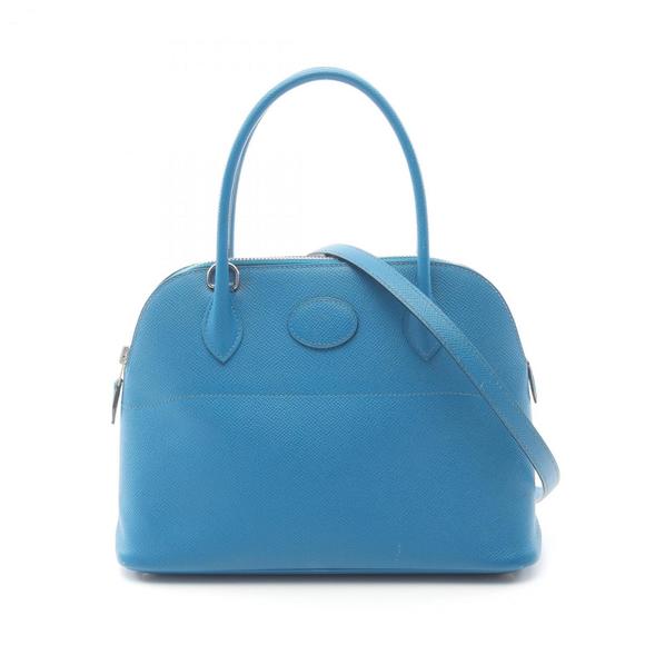 Hermes Hermès Bolide 27 handbag, leather, Epsom women's, green - Picture 1 of 12